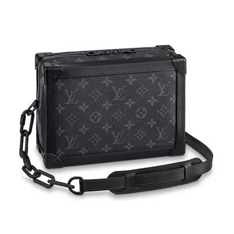 lv soft trunk monogram black|soft trunk bags for men.